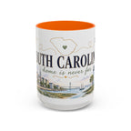 South Carolina State Mug | Botanical Map Accent Cup (11oz 15oz)