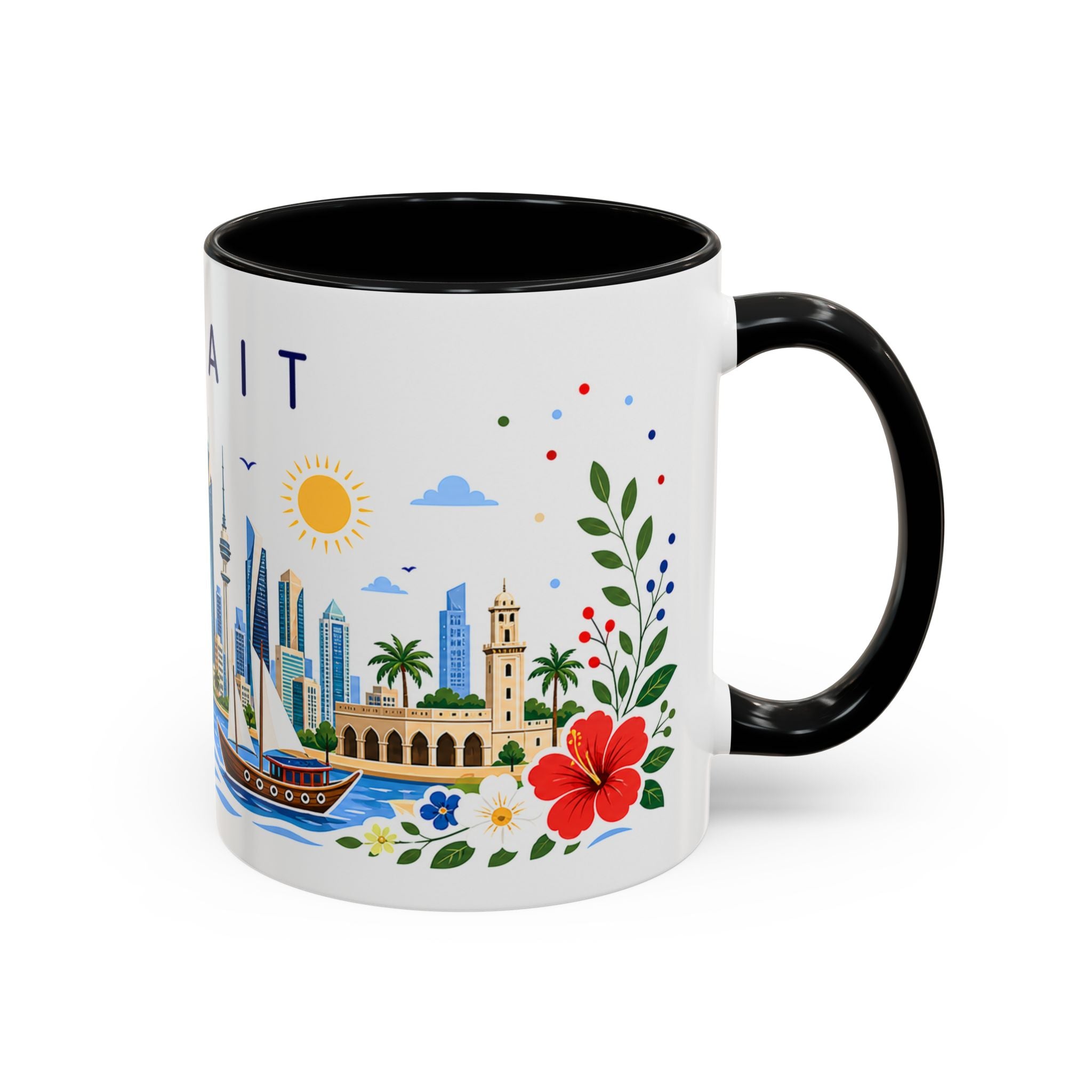 Kuwait Coffee Mug | Travel Souvenir Accent Mug | Place Gift Ceramic Cup 11oz 15oz