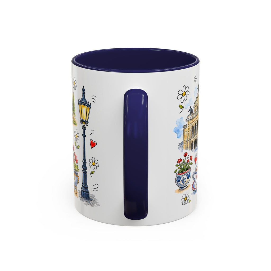 Vienna Travel Mug | European City Souvenir Accent Coffee Mug | 11oz 15oz Ceramic Cup