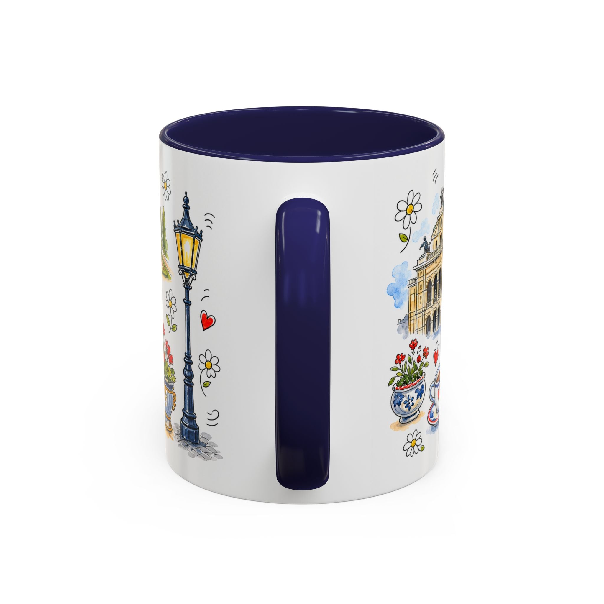 Vienna Travel Mug | European City Souvenir Accent Coffee Mug | 11oz 15oz Ceramic Cup