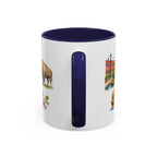 Oklahoma City Illustrated Travel Mug | City Souvenir Accent Coffee Mug | 11oz 15oz Ceramic Cup