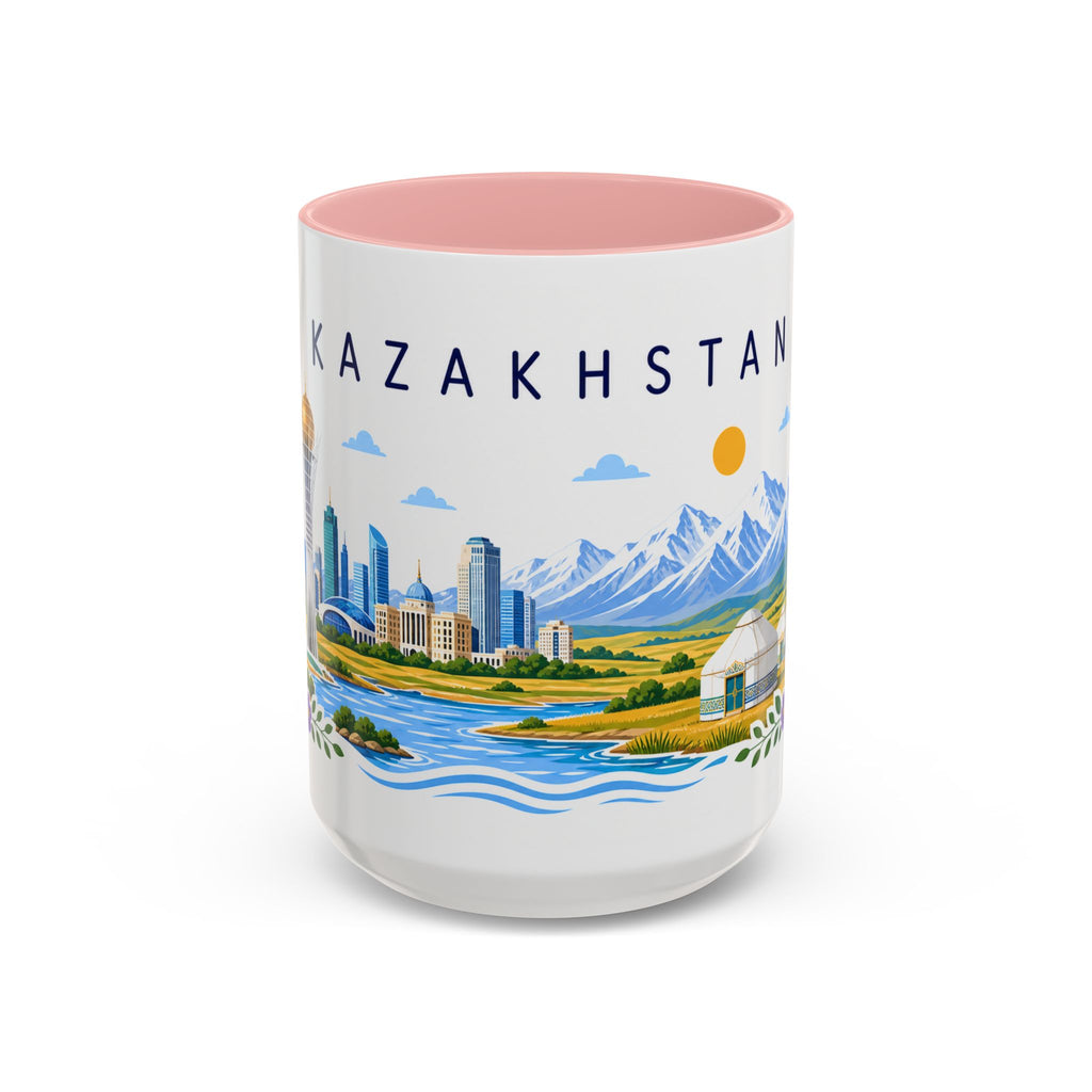 Kazakhstan Coffee Mug | Travel Souvenir Accent Mug | Place Gift Ceramic Cup 11oz 15oz