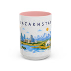Kazakhstan Coffee Mug | Travel Souvenir Accent Mug | Place Gift Ceramic Cup 11oz 15oz
