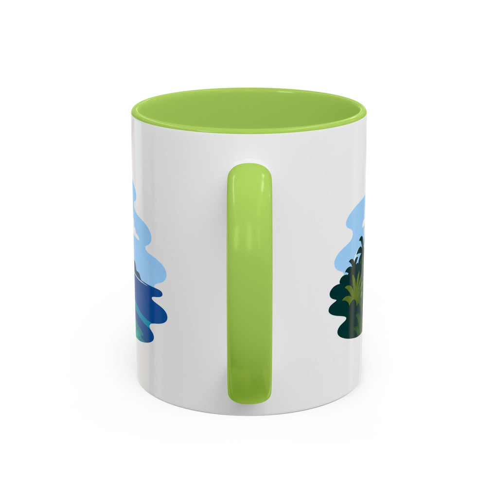 National Park of American Samoa Coffee Mug | Solid Color Block Park Souvenir | 11oz 15oz Accent Mug