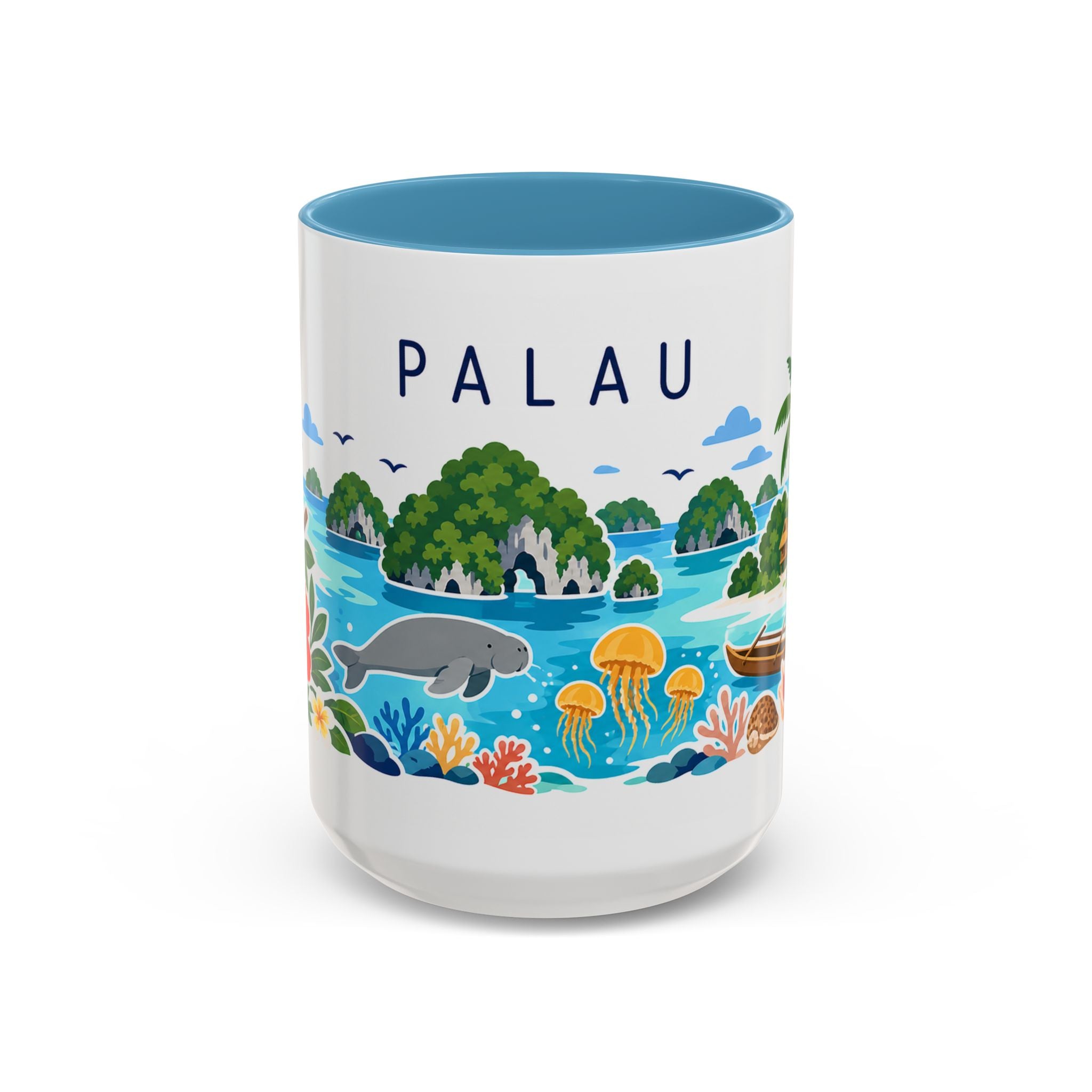 Palau Coffee Mug | Travel Souvenir Accent Mug | Country Gift Ceramic Cup 11oz 15oz