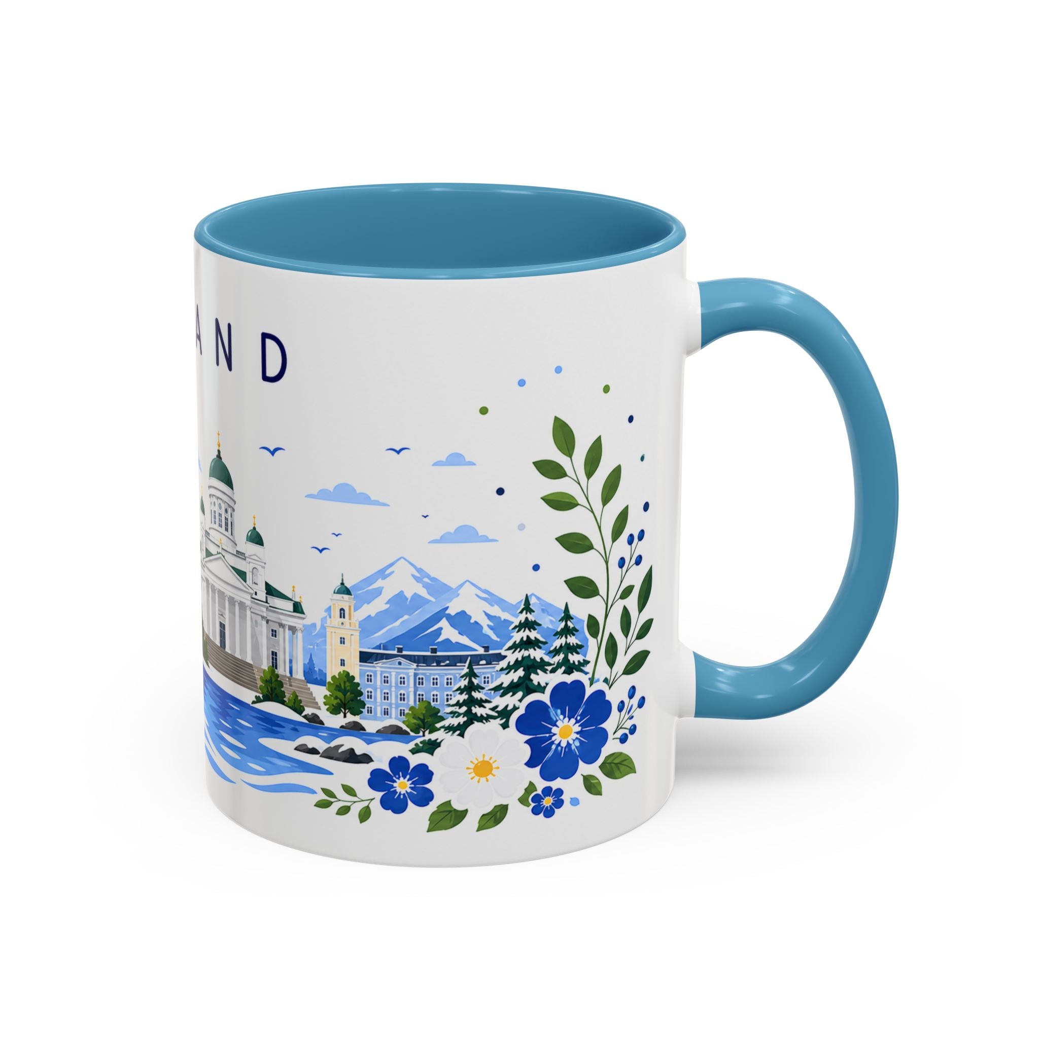 Finland Coffee Mug | Travel Souvenir Accent Mug | Place Gift Ceramic Cup 11oz 15oz