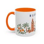 Marrakech Coffee Mug | Morocco Travel Souvenir | Porcelain Decal City Gift | 11oz 15oz Accent Mug