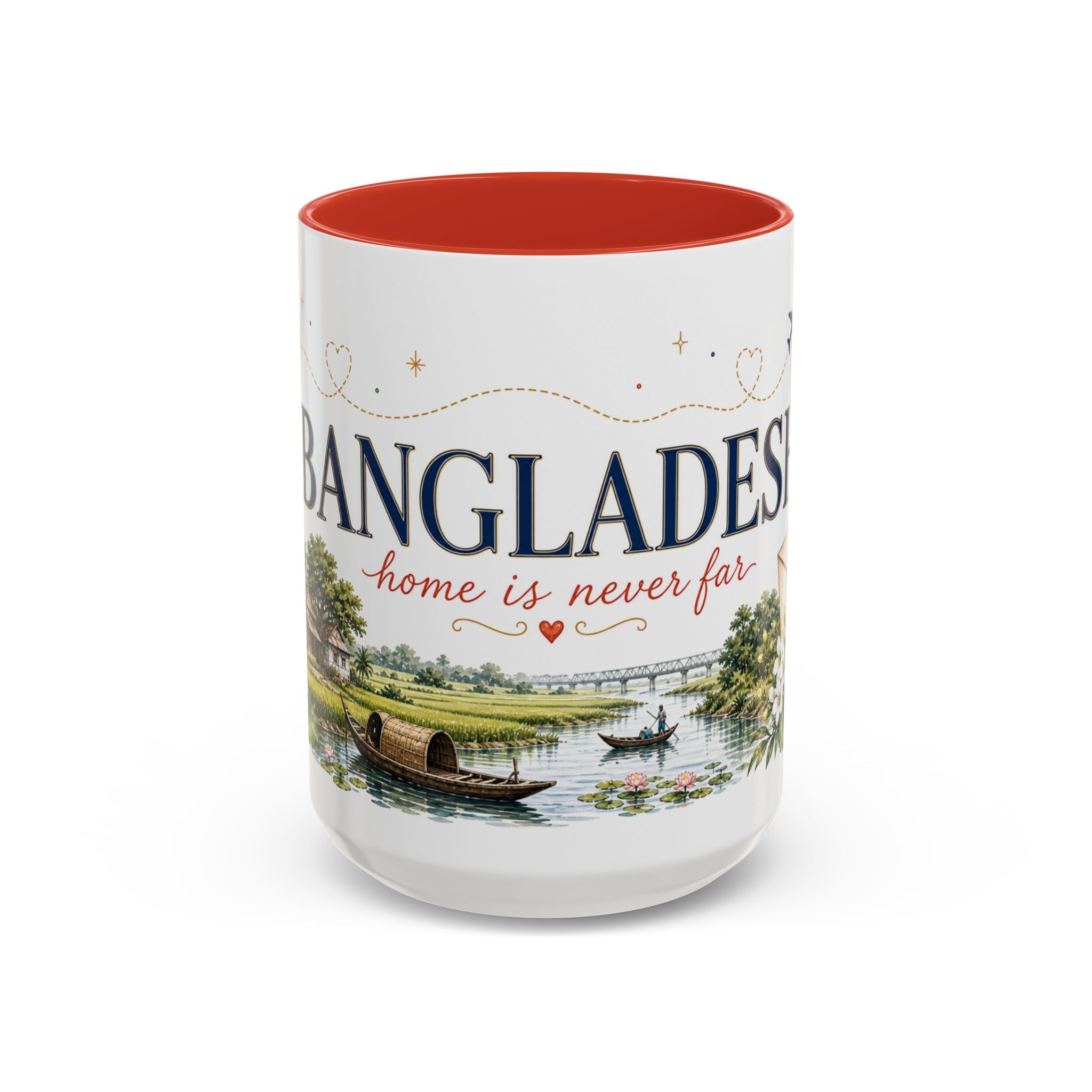 Bangladesh Home Country Mug | Moving Away Gift | Long Distance Friendship | 11 oz 15 oz Accent Mug