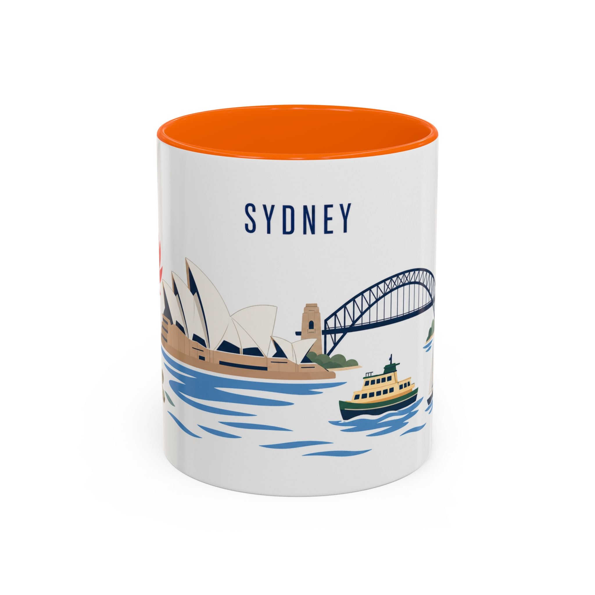 Sydney Coffee Mug | Australia Travel Souvenir | Porcelain Decal City Gift | 11oz 15oz Accent Mug