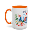 Denmark Coffee Mug | Travel Souvenir Accent Mug | Country Gift Ceramic Cup 11oz 15oz