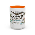 American Samoa National Park Coffee Mug | Pacific Island Rainforest Reef Gift | Accent Color Ceramic 11oz 15oz