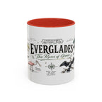 Everglades National Park Coffee Mug | Florida Wetlands Wildlife Kayak Gift | Accent Color Ceramic 11oz 15oz