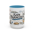 San Francisco Coffee Mug | California Souvenir Travel Gift | Accent Color Ceramic 11oz 15oz