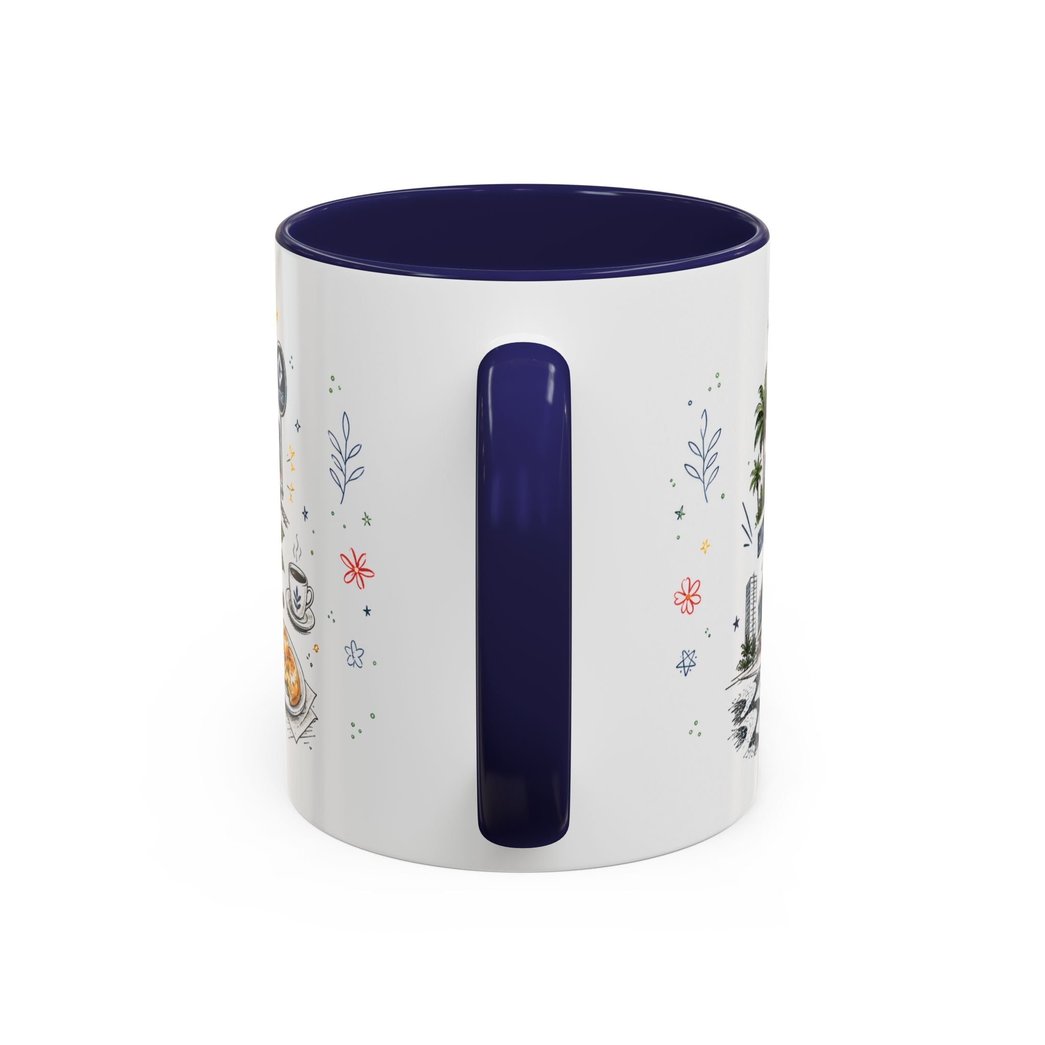 Sao Paulo Coffee Mug | Brazil Souvenir Travel Gift | Accent Color Ceramic 11oz 15oz