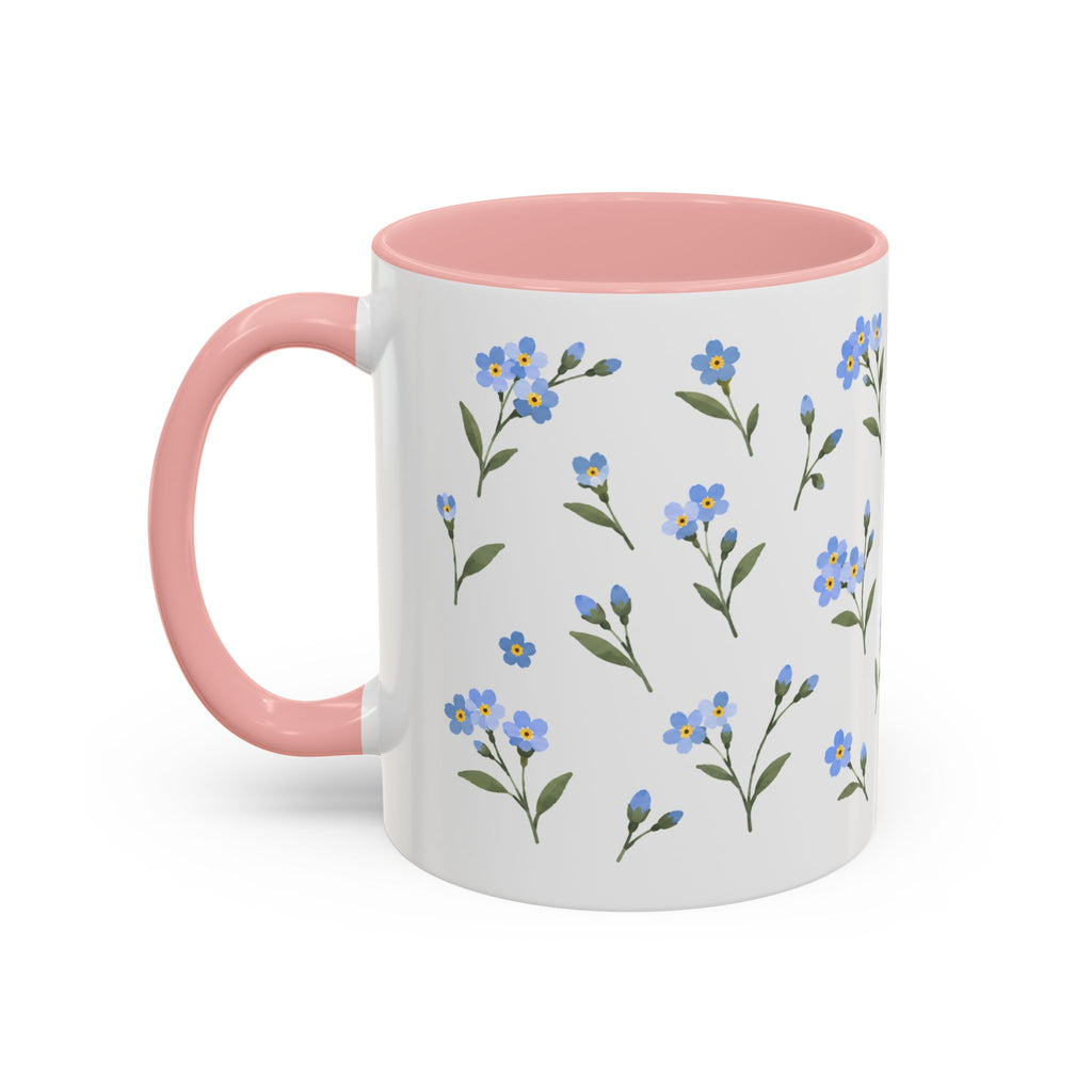 Alaska Forget-me-not Mug, State Flower Floral Coffee Cup, 11oz Botanical Gift