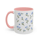 Alaska Forget-me-not Mug, State Flower Floral Coffee Cup, 11oz Botanical Gift