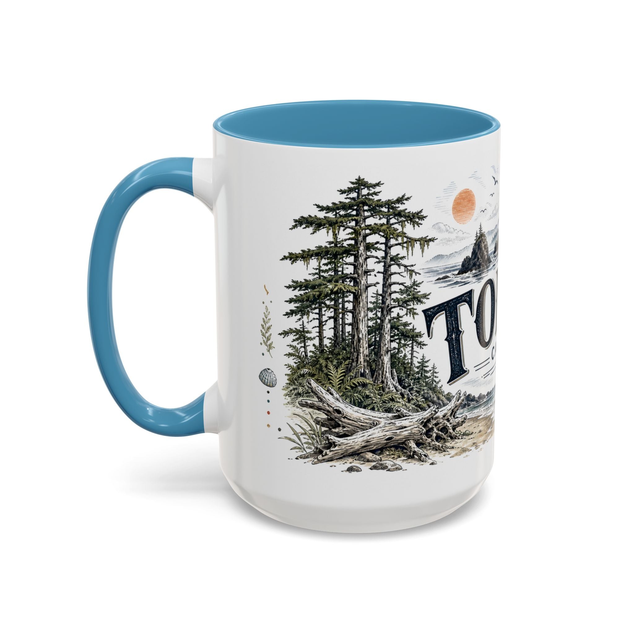 Tofino Mug, Canada Travel Souvenir, Bucket List Gift, Accent Ceramic Coffee Mug 11oz 15oz