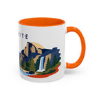 Yosemite Coffee Mug | Travel Destination Souvenir Gift | Accent Color Ceramic 11oz 15oz