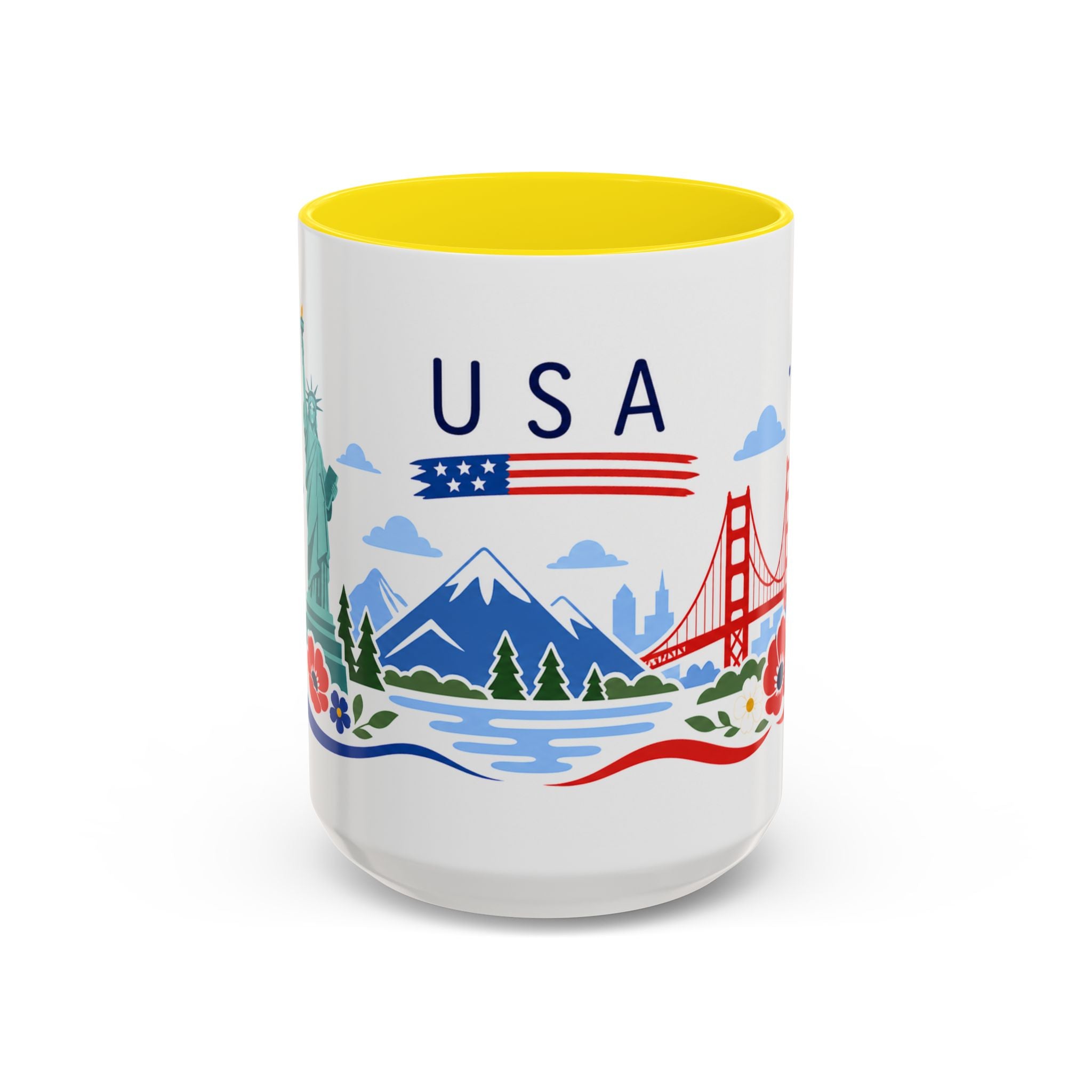 United States Coffee Mug | Travel Souvenir Accent Mug | Country Gift Ceramic Cup 11oz 15oz