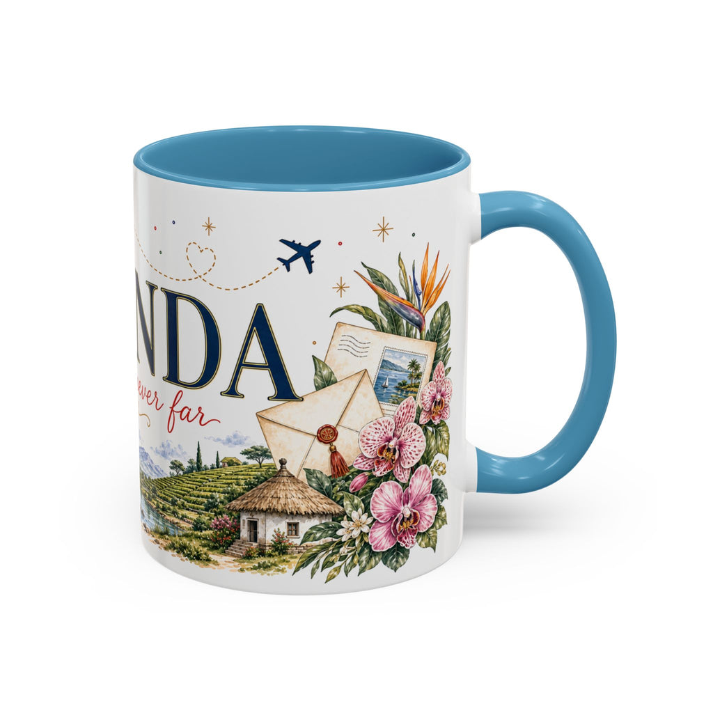 Uganda Home Country Mug | Moving Away Gift | Long Distance Friendship | 11 oz 15 oz Accent Mug
