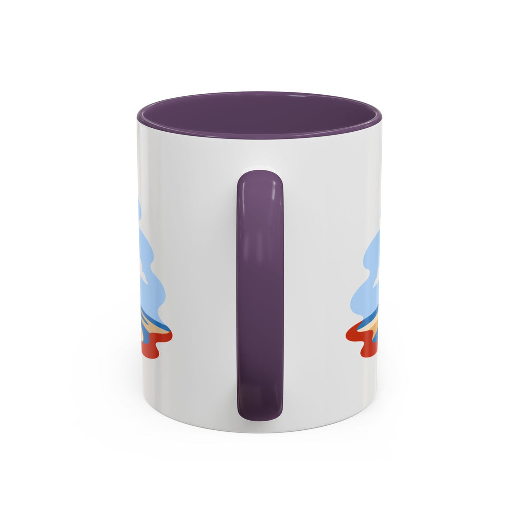 Mont Saint Michel Coffee Mug | Travel Destination Souvenir Gift | Accent Color Ceramic 11oz 15oz