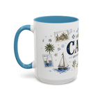 Cairo Coffee Mug | Egypt Souvenir Travel Gift | Accent Color Ceramic 11oz 15oz