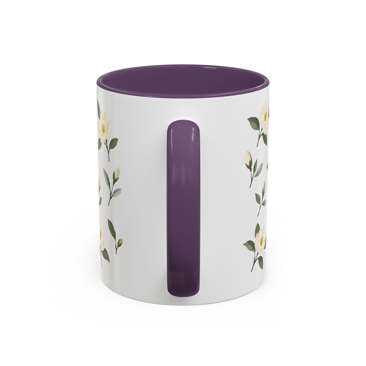 Georgia Sweetbay Magnolia Mug, State Flower Floral Coffee Cup, 11oz Botanical Gift