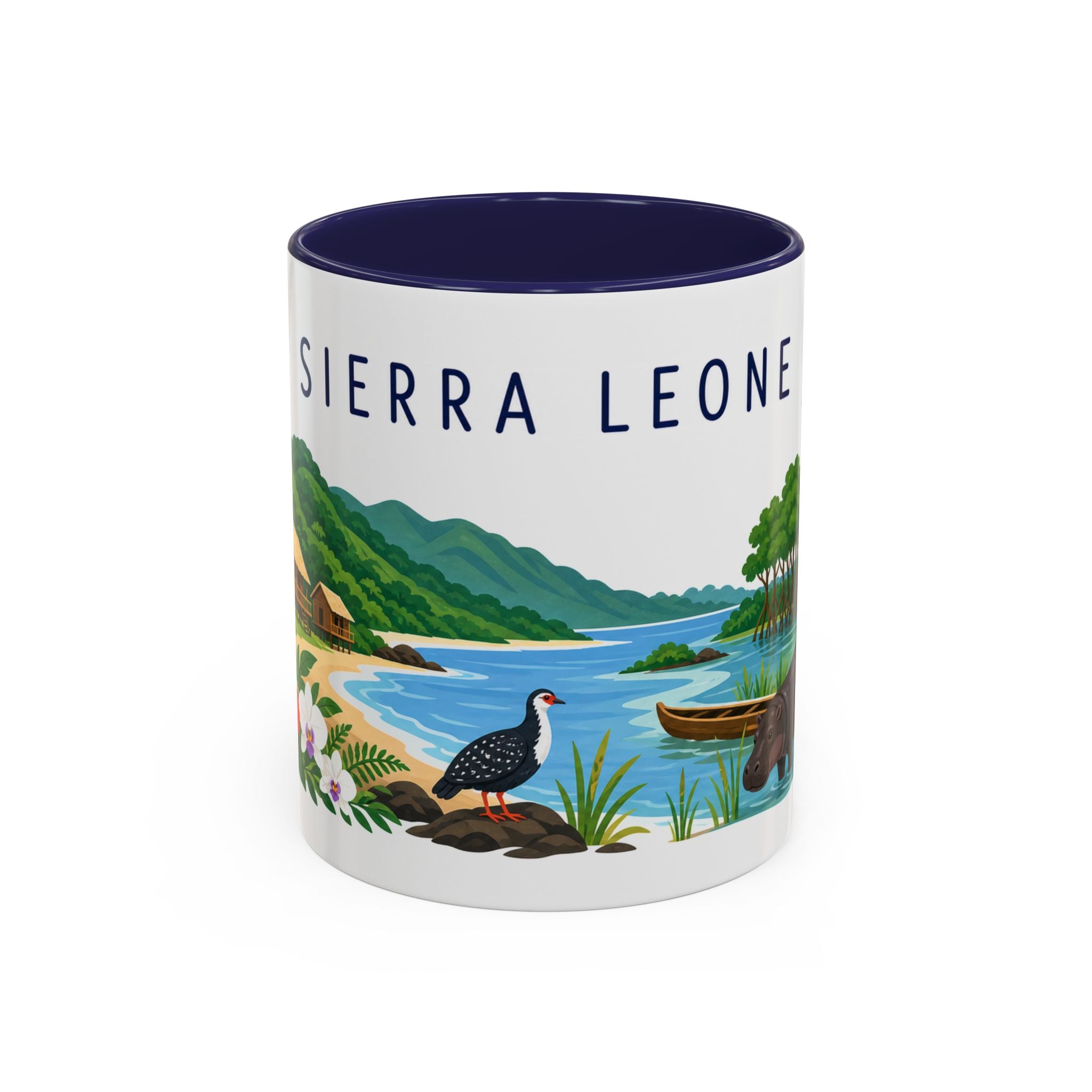 Sierra Leone Coffee Mug | Travel Souvenir Accent Mug | Country Gift Ceramic Cup 11oz 15oz