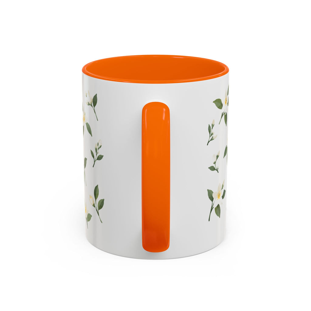 Florida Orange blossom Mug, State Flower Floral Coffee Cup, 11oz Botanical Gift