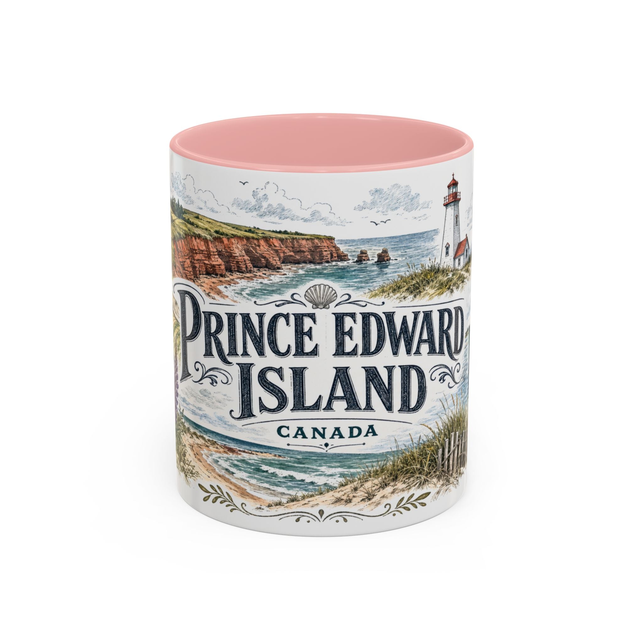 Prince Edward Island Mug, Canada Travel Souvenir, Bucket List Gift, Accent Ceramic Coffee Mug 11oz 15oz