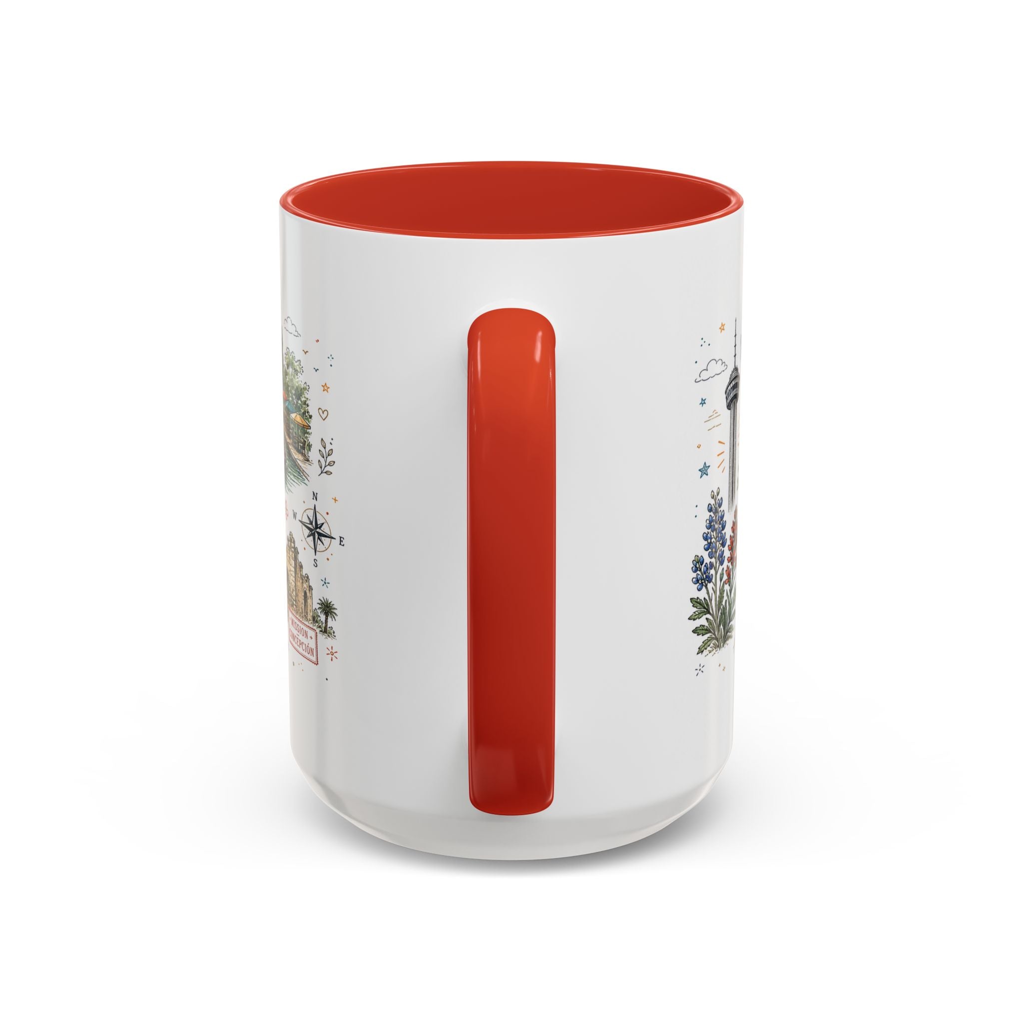 San Antonio Coffee Mug | Texas Souvenir City Gift | Accent Color Ceramic 11oz 15oz