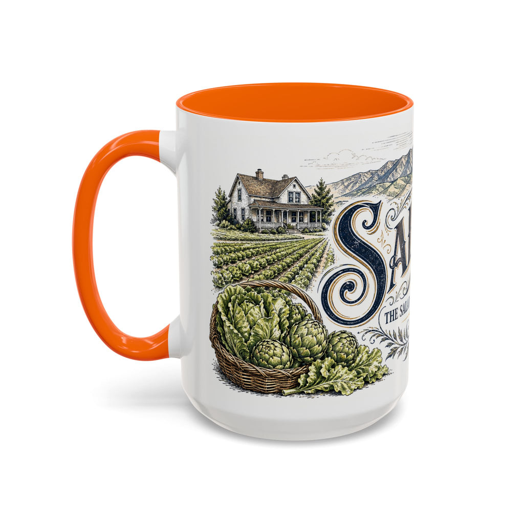 Salinas Coffee Mug | United States Travel Souvenir | Vintage Illustrated City Gift | 11 oz 15 oz Accent Mug