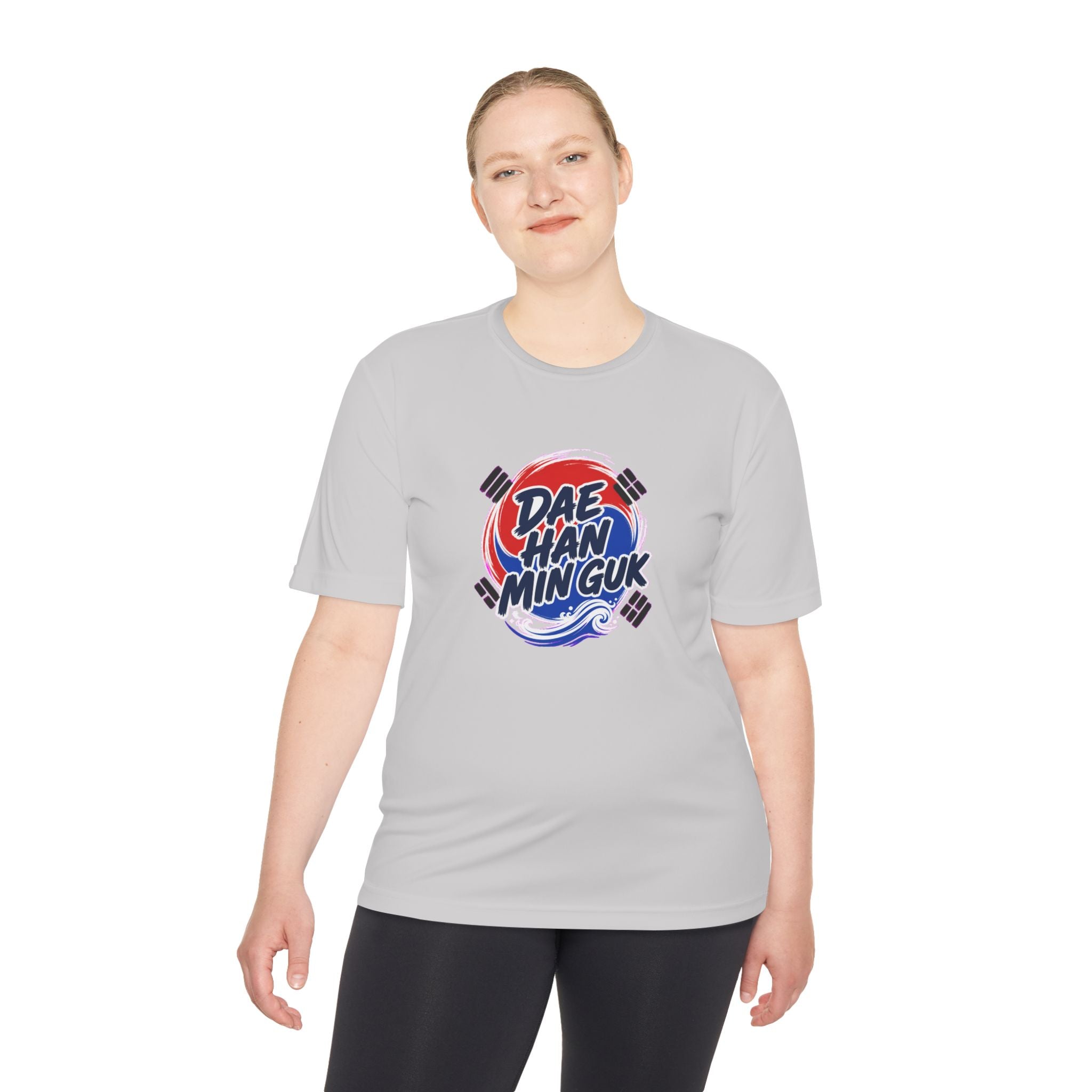 South Korea Dae Han Min Guk Soccer Fan T-Shirt, Moisture Wicking Sport Tee