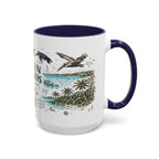 Virgin Islands National Park Coffee Mug | Caribbean Beach Snorkeling Reef Gift | Accent Color Ceramic 11oz 15oz