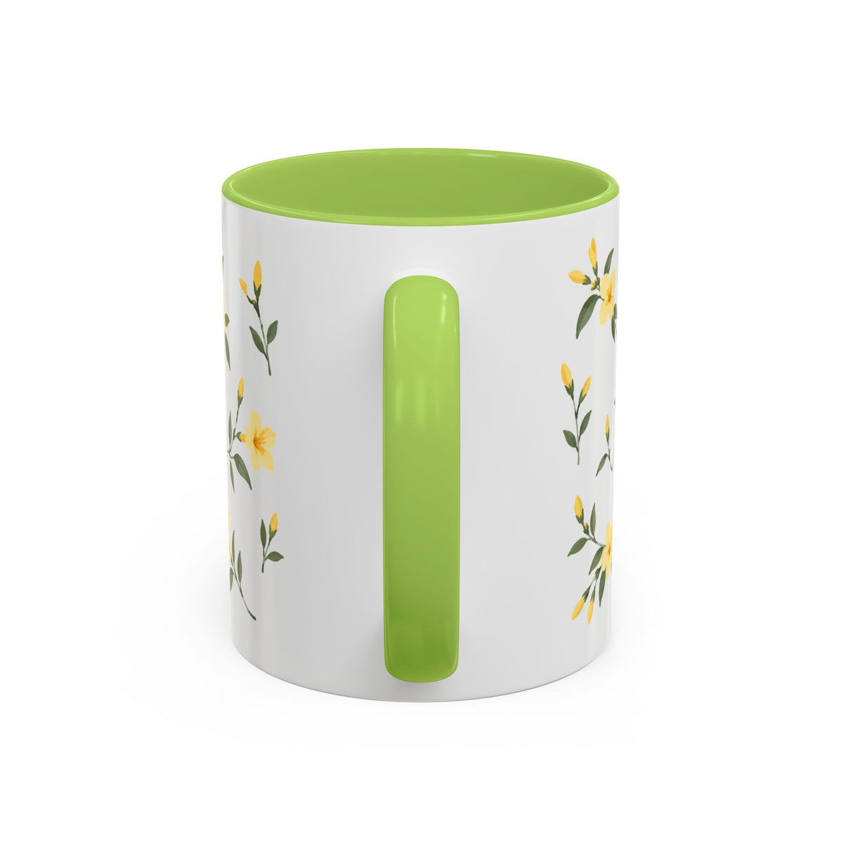 South Carolina Yellow Jessamine Mug, State Flower Floral Coffee Cup, 11oz Botanical Gift