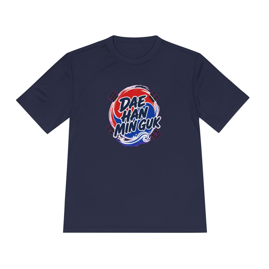 South Korea Dae Han Min Guk Soccer Fan T-Shirt, Moisture Wicking Sport Tee