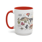 Phoenix Coffee Mug | Arizona Souvenir City Gift | Accent Color Ceramic 11oz 15oz