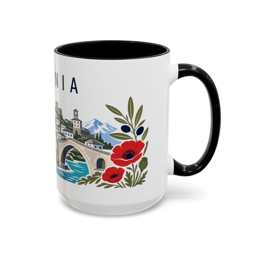 Albania Coffee Mug | Travel Souvenir Accent Mug | Country Gift Ceramic Cup 11oz 15oz