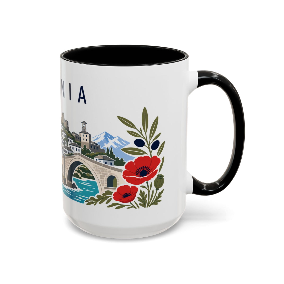 Albania Coffee Mug | Travel Souvenir Accent Mug | Country Gift Ceramic Cup 11oz 15oz
