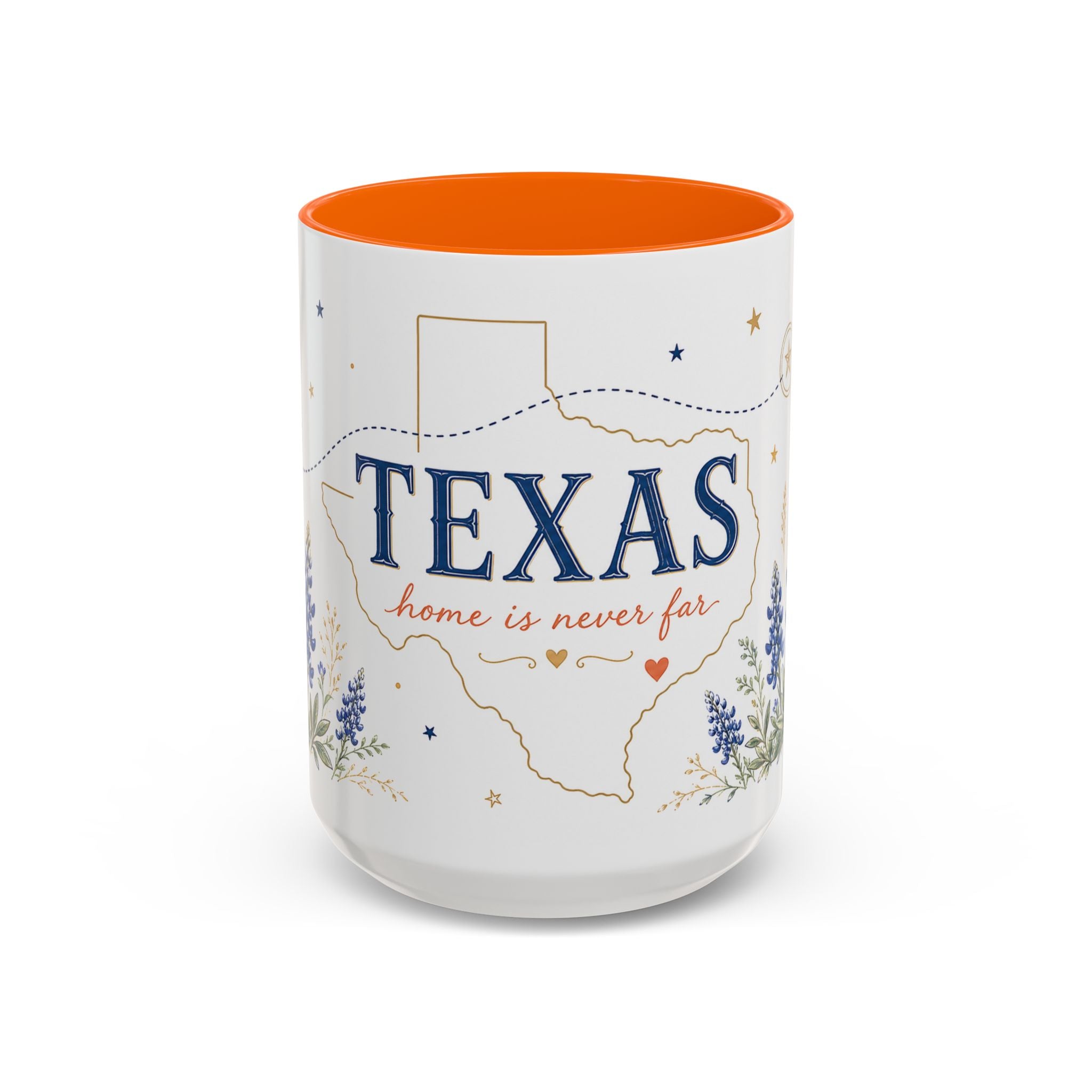Texas State Map Mug | Bluebonnet Botanical Design, Home Reminder Coffee Cup