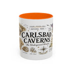 Carlsbad Caverns National Park Coffee Mug | New Mexico Cave Exploration Bat Gift | Accent Color Ceramic 11oz 15oz