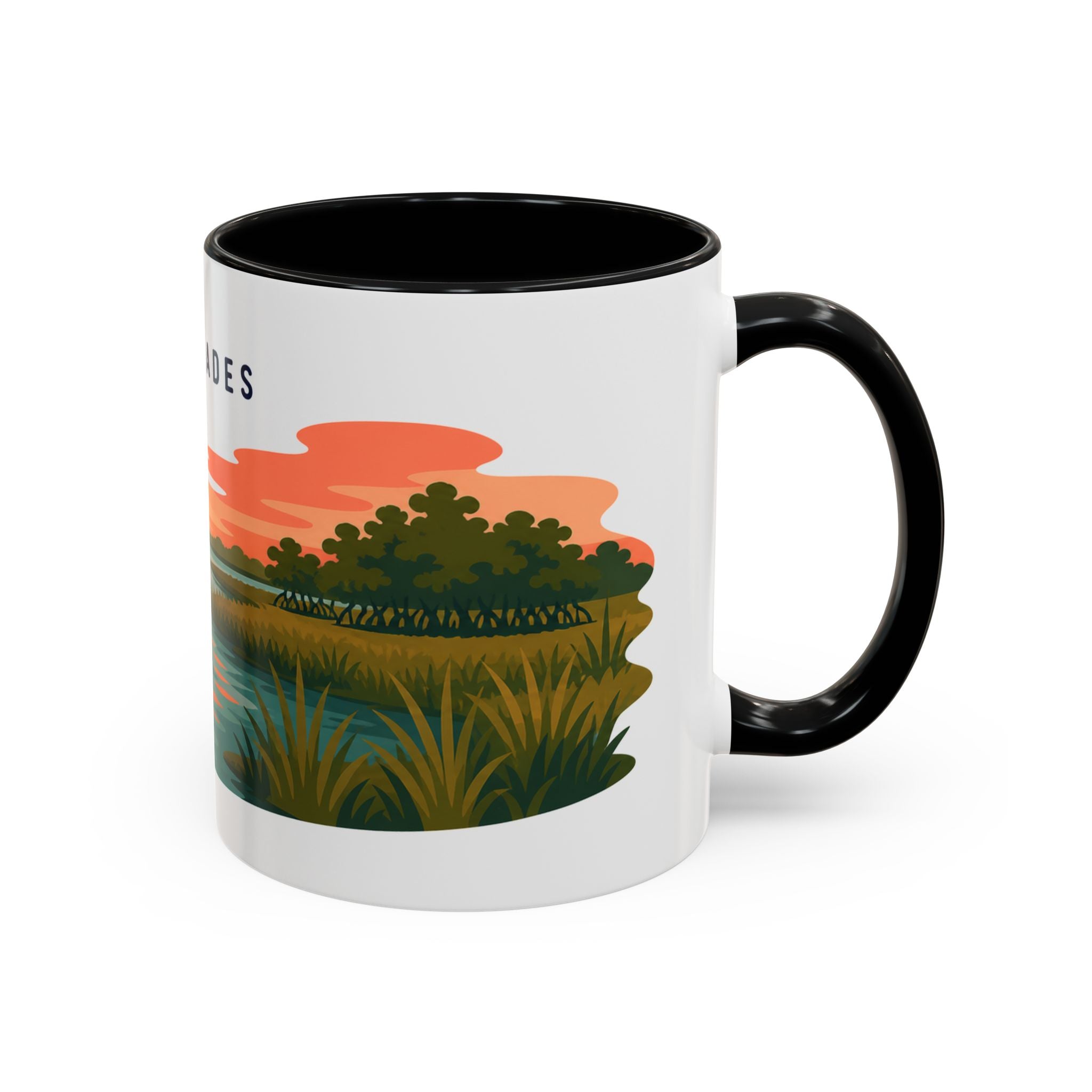 Everglades National Park Coffee Mug | Solid Color Block Park Souvenir | 11oz 15oz Accent Mug