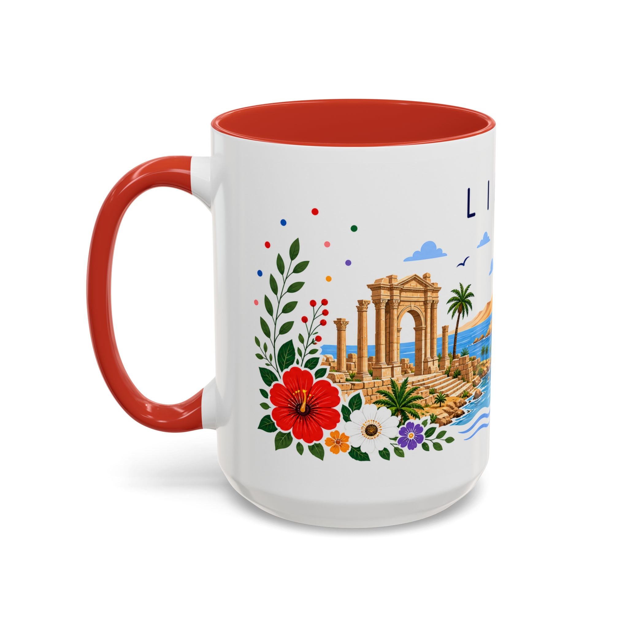 Libya Coffee Mug | Travel Souvenir Accent Mug | Place Gift Ceramic Cup 11oz 15oz