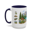 Glacier National Park Mug | US Travel Souvenir Accent Coffee Mug | 11oz 15oz Ceramic Cup