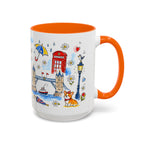 London Travel Mug | European City Souvenir Accent Coffee Mug | 11oz 15oz Ceramic Cup