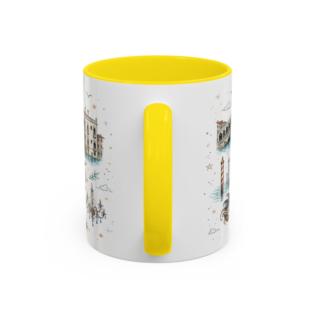 Venice Coffee Mug | Italy Souvenir Travel Gift | Accent Color Ceramic 11oz 15oz