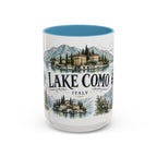 Lake Como Mug, Italy Travel Souvenir, Bucket List Gift, Accent Ceramic Coffee Mug 11oz 15oz