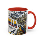 Colombia Soccer Coffee Mug | World Cup Fan Gift | Accent Color Ceramic 11oz 15oz Match Day Cup