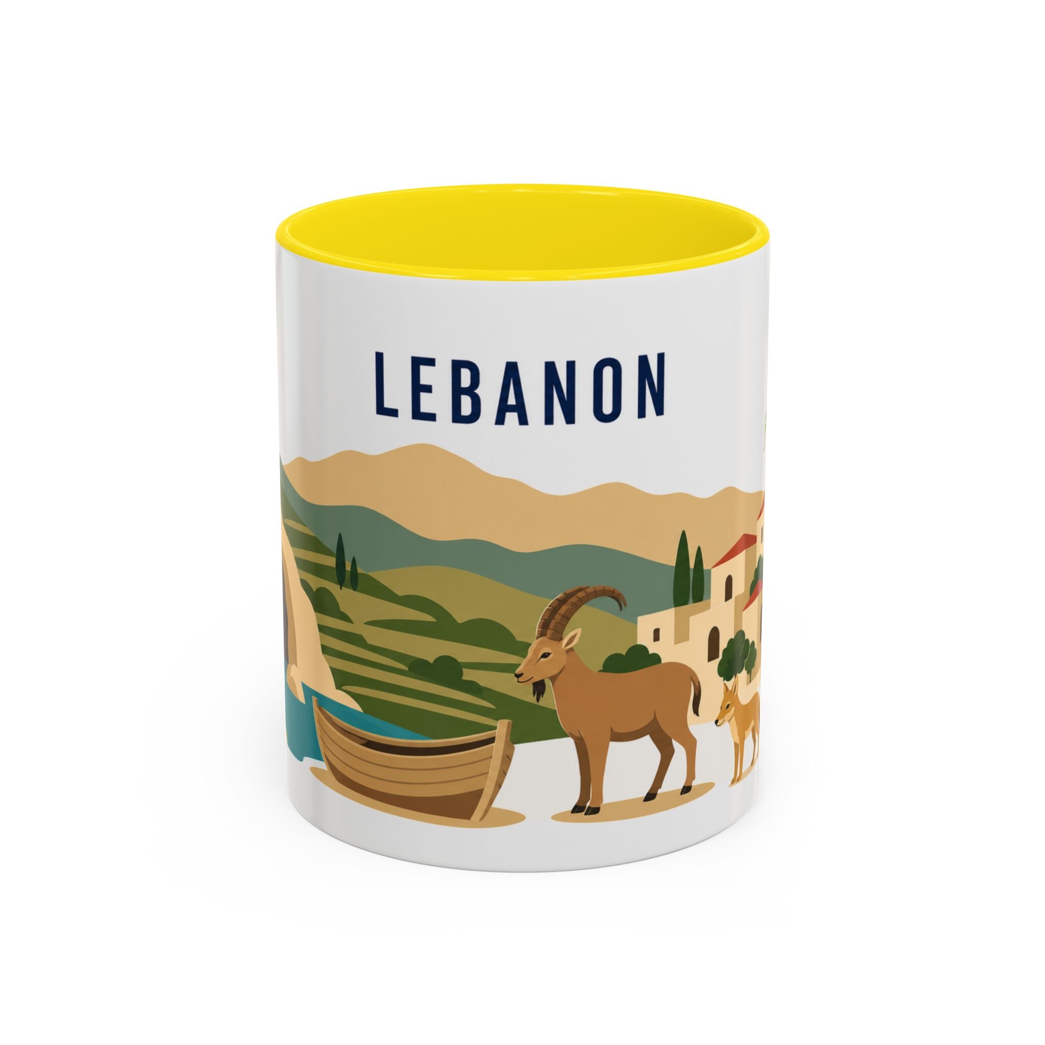 Lebanon Coffee Mug | Travel Souvenir Accent Mug | Country Gift Ceramic Cup 11oz 15oz