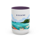 Biscayne National Park Coffee Mug | Solid Color Block Park Souvenir | 11oz 15oz Accent Mug